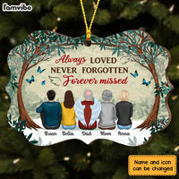 Personalized Memo Forest Always Loved Never Forgotten Forever Missed Benelux Ornament SB202 30O28 thumb 1