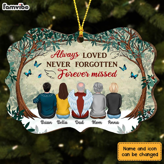 Personalized Memo Forest Always Loved Never Forgotten Forever Missed Benelux Ornament SB202 30O28 1