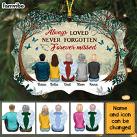 Personalized Memo Forest Always Loved Never Forgotten Forever Missed Benelux Ornament SB202 30O28 thumb 1