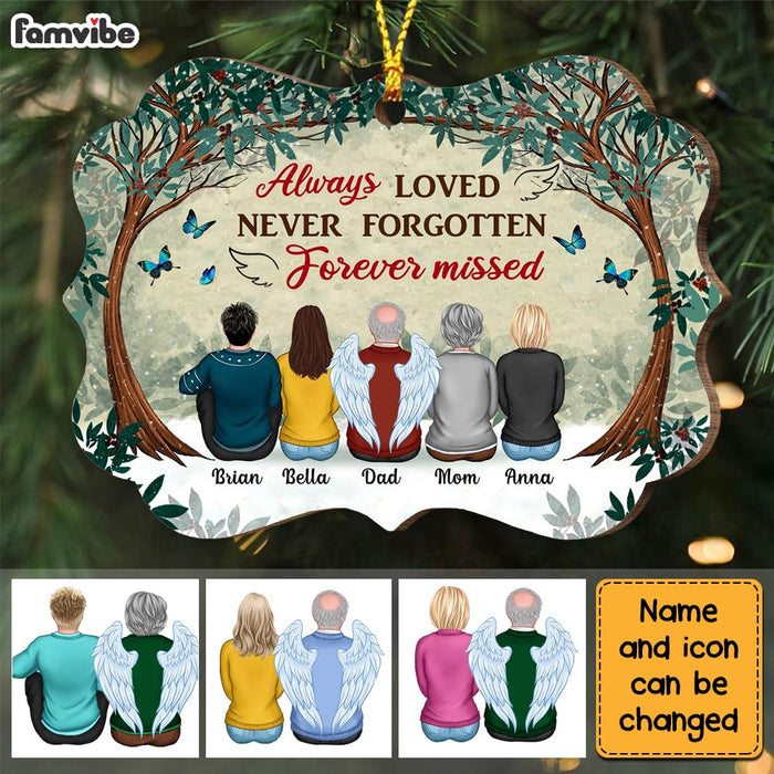 Personalized Memo Forest Always Loved Never Forgotten Forever Missed Benelux Ornament SB202 30O28 1