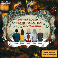 Personalized Memo Forest Always Loved Never Forgotten Forever Missed Benelux Ornament SB202 30O28 thumb 1