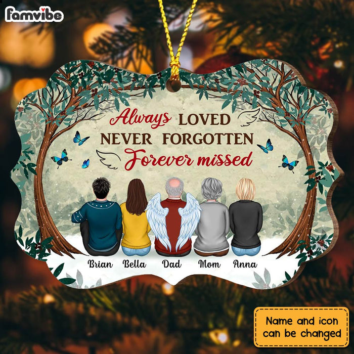 Personalized Memo Forest Always Loved Never Forgotten Forever Missed Benelux Ornament SB202 30O28 1