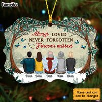 Personalized Memo Forest Always Loved Never Forgotten Forever Missed Benelux Ornament SB202 30O28 thumb 1