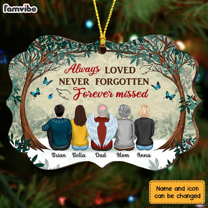 Personalized Memo Forest Always Loved Never Forgotten Forever Missed Benelux Ornament SB202 30O28 1