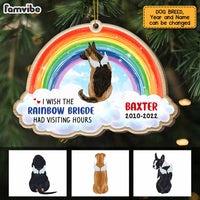 Personalized Dog Memo Rainbow Bridge Ornament SB202 23O47 thumb 1