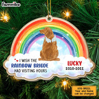 Personalized Dog Memo Rainbow Bridge Ornament SB202 23O47 thumb 1