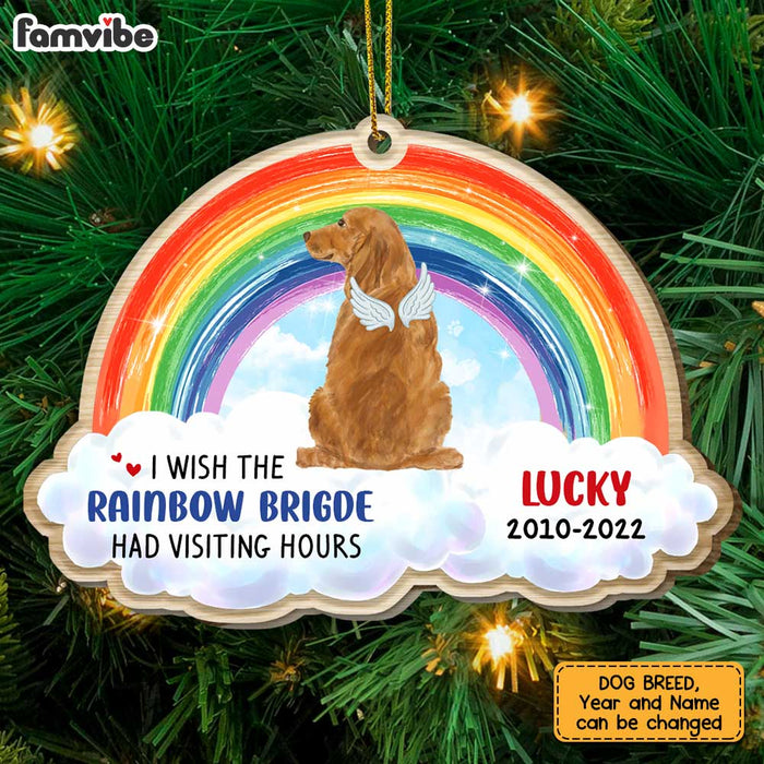 Personalized Dog Memo Rainbow Bridge Ornament SB202 23O47 1