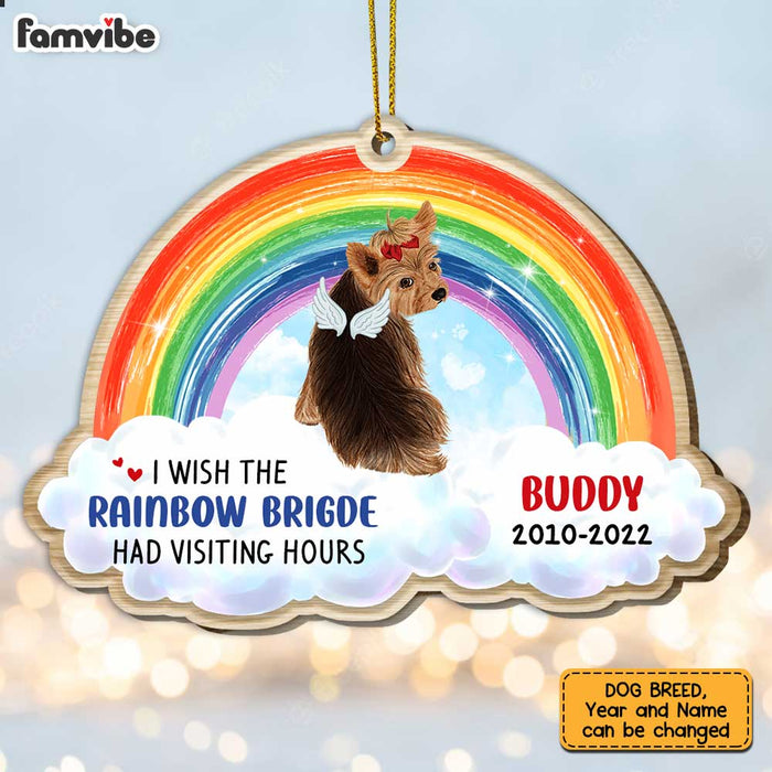 Personalized Dog Memo Rainbow Bridge Ornament SB202 23O47 1