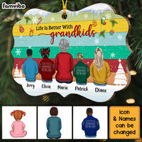 Personalized Grandma Life Is Better With Grandkids Benelux Ornament SB203 30O34 thumb 1