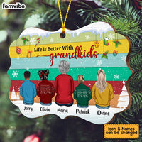 Personalized Grandma Life Is Better With Grandkids Benelux Ornament SB203 30O34 thumb 1