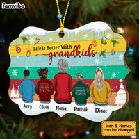 Personalized Grandma Life Is Better With Grandkids Benelux Ornament SB203 30O34 thumb 1