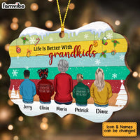 Personalized Grandma Life Is Better With Grandkids Benelux Ornament SB203 30O34 thumb 1