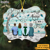 Personalized I Am Always With You Memo Butterfly Christmas Benelux Ornament SB202 58O53 thumb 1