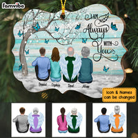Personalized I Am Always With You Memo Butterfly Christmas Benelux Ornament SB202 58O53 thumb 1
