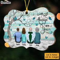 Personalized I Am Always With You Memo Butterfly Christmas Benelux Ornament SB202 58O53 thumb 1