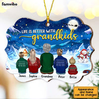 Personalized Life Is Better With Grandkids Christmas Benelux Ornament SB204 58O47 thumb 1