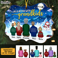 Personalized Life Is Better With Grandkids Christmas Benelux Ornament SB204 58O47 thumb 1