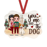 Personalized Christmas You Me And The Dog Benelux Ornament SB203 23O53 thumb 1