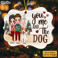 Personalized Christmas You Me And The Dog Benelux Ornament SB203 23O53 thumb 1