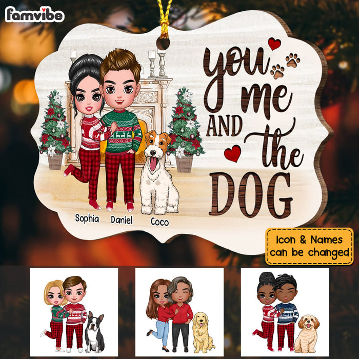 Personalized Christmas You Me And The Dog Benelux Ornament SB203 23O53 1