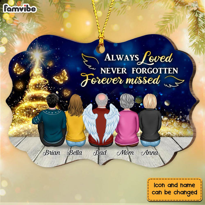 Personalized Memo Always Loved Never Forgotten Forever Missed Benelux Ornament SB204 30O28 1