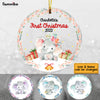 Personalized Baby First Christmas Elephant Circle Ornament SB242 85O53 1
