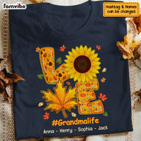 Personalized Love Grandma Life Sunflower Fall Season Shirt - Hoodie - Sweatshirt SB211 58O53 thumb 1