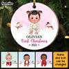 Personalized Baby's First Christmas Circle Ornament SB224 30O47 1