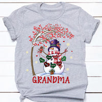 Personalized Grandma Snowman Heart Shirt - Hoodie - Sweatshirt SB213 58O34 thumb 1