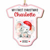 Personalized Baby First Christmas Elephant Onesie Ornament SB221 23O47 1