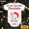 Personalized Baby First Christmas Elephant Onesie Ornament SB221 23O47 1