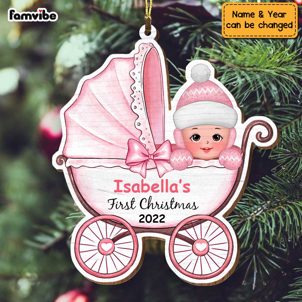 Personalized Baby First Christmas Ornament SB261 85O34 Primary Mockup