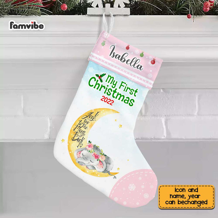 Baby Stocking, Personalized Christmas Stocking, Santa selling Stocking, Baby First Christmas Stocking