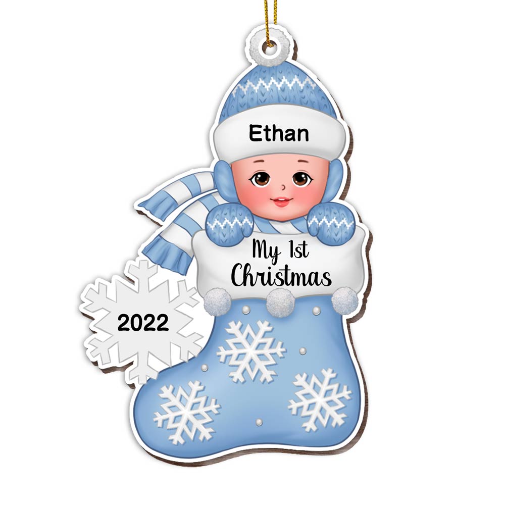 Personalized Baby First Christmas Ornament SB241 32O28 Primary Mockup