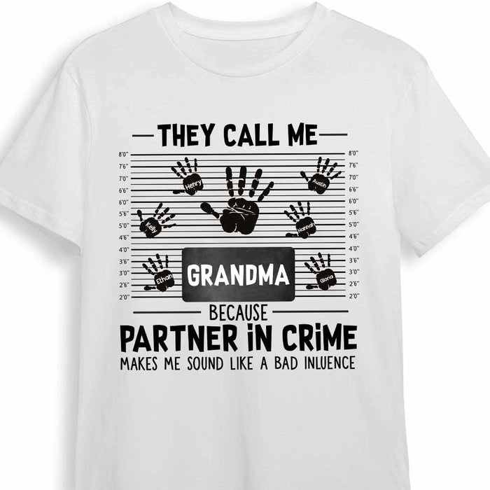 Personalized They Call Me Grandma Partner In Crime Funny Shirt - Hoodie - Sweatshirt SB233 58O34 1