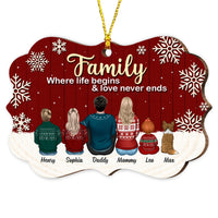 Personalized Family Where Life Begins Christmas Benelux Ornament SB223 30O53 thumb 1