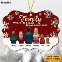 Personalized Family Where Life Begins Christmas Benelux Ornament SB223 30O53 thumb 1