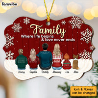 Personalized Family Where Life Begins Christmas Benelux Ornament SB223 30O53 thumb 1