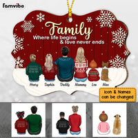 Personalized Family Where Life Begins Christmas Benelux Ornament SB223 30O53 thumb 1