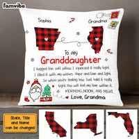 Personalized Granddaughter Long Distance Hug This Drawing Pillow SB223 30O47 thumb 1