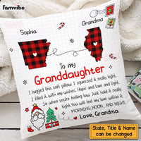 Personalized Granddaughter Long Distance Hug This Drawing Pillow SB223 30O47 thumb 1
