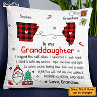 Personalized Granddaughter Long Distance Hug This Drawing Pillow SB223 30O47 thumb 1