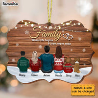 Personalized Family Christmas Wood Pattern Benelux Ornament SB2210 30O34 thumb 1