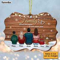 Personalized Family Christmas Wood Pattern Benelux Ornament SB2210 30O34 thumb 1