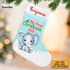 Personalized Elephant Baby's First Christmas Stocking SB231 30O28 1