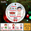 Personalized My First Christmas Baby Boy Girl Circle Ornament SB232 58O67 1