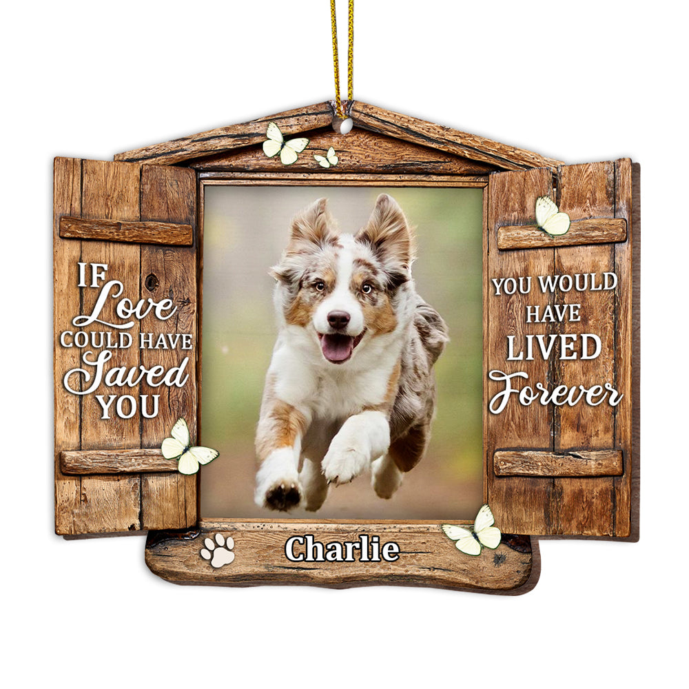 Personalized Memo Dog Photo Ornament SB232 85O53 Primary Mockup