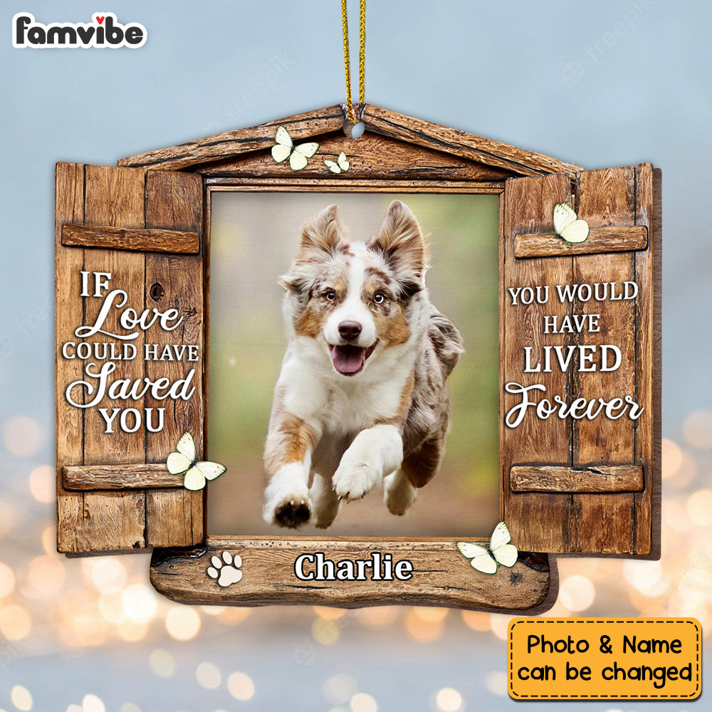 Personalized Memo Dog Photo Ornament SB232 85O53 Primary Mockup