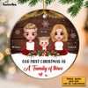 Personalized Family First Christmas Circle Ornament SB231 32O28 1