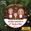 Personalized Family First Christmas Circle Ornament SB231 32O28 1